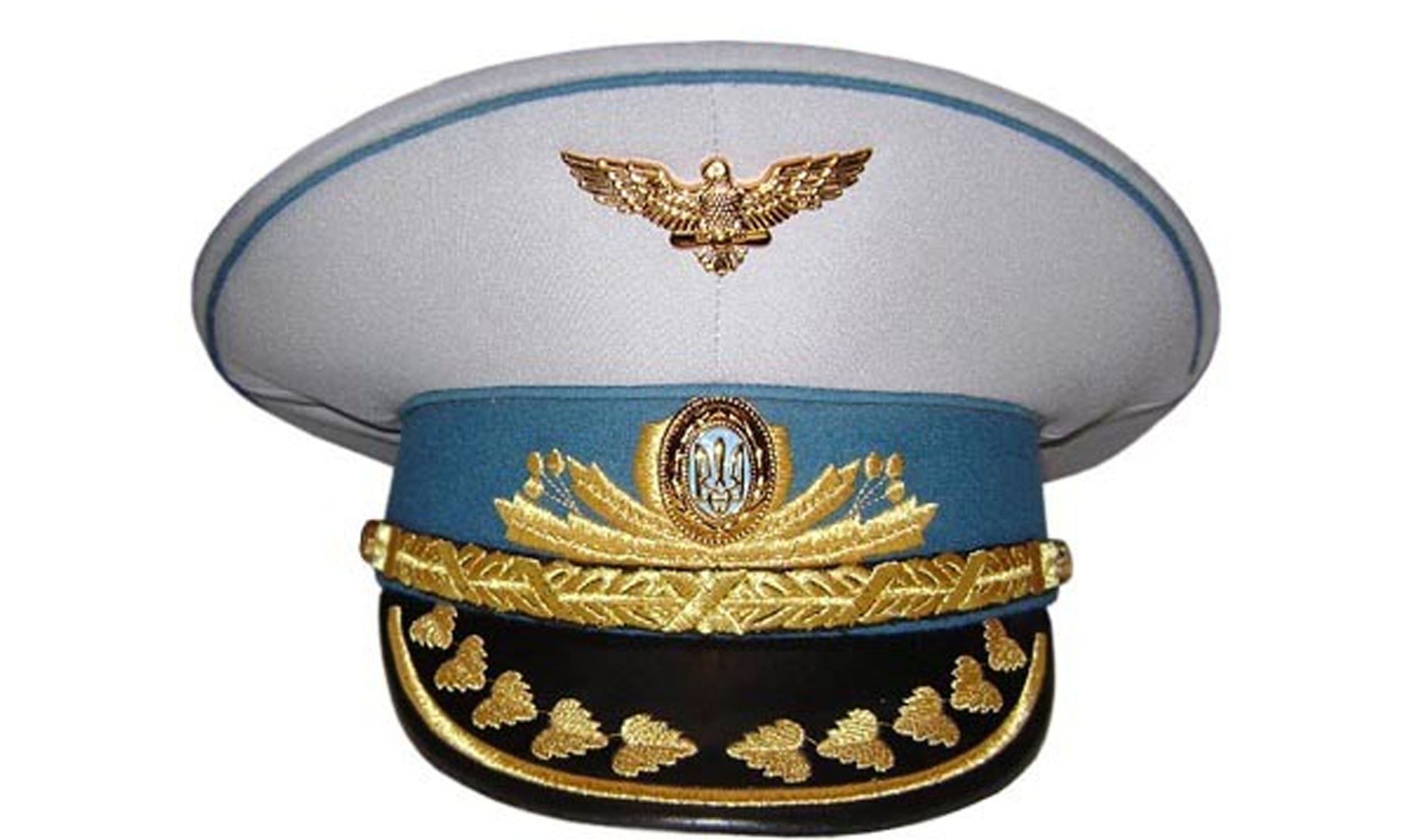 パレード用のウクライナ軍将軍空軍バイザー帽子